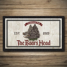 Load image into Gallery viewer, Personalised Bar Mats | Drip Mats | Custom Bar Runners | Boars Head