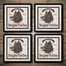Load image into Gallery viewer, Personalised Bar Mats | Drip Mats | Custom Bar Runners | Boars Head
