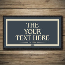 Load image into Gallery viewer, Personalised Bar Mats | Drip Mats | Bar Runners | Dog House Modern
