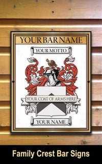 Family Crest Pub Signs,  Coat Of Arms Signs, Traditional Bar Signs, Custom Bar Signs, Hanging Pub Signs, Bar Signs Newcastle