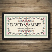 Load image into Gallery viewer, Floral Wedding signs | Personalised Sign | Runner/Coasters