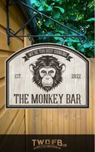 Charger l'image dans la galerie, The Monkey Bar Personalised Bar Sign Custom Signs from Twofb.com signs for bars