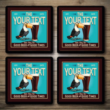 Load image into Gallery viewer, Personalised Bar Mats | Drip Mats | Custom Bar Runners | Tipsy Toucan