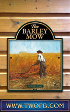 Load image into Gallery viewer, Barley MOW, Custom bar sign, hanging pub sign, Bar sign, pub sign, Personalised bar sign, Funny bar sign, home bar signs uk, bar signs uk, bar signs.co.uk, custom pub sign uk, pub sign design, outdoor bar signs