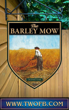 Load image into Gallery viewer, Barley MOW, Custom bar sign, hanging pub sign, Bar sign, pub sign, Personalised bar sign, Funny bar sign, home bar signs uk, bar signs uk, bar signs.co.uk, custom pub sign uk, pub sign design, outdoor bar signs