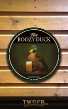 Load image into Gallery viewer, Boozy Duck, Custom bar sign, hanging pub sign, Bar sign, pub sign, Personalised bar sign, Funny bar sign, home bar signs uk, bar signs uk, bar signs.co.uk, custom pub sign uk, pub sign design, outdoor bar signs