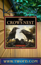 Charger l'image dans la galerie, Crows Nest, Custom bar sign, hanging pub sign, Bar sign, pub sign, Personalised bar sign, Funny bar sign, home bar signs uk, bar signs uk, bar signs.co.uk, custom pub sign uk, pub sign design, outdoor bar signs