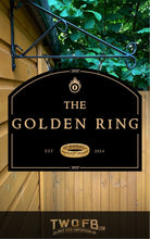 Charger l'image dans la galerie, Golden Ring/Pub Sign/Bar Sign/Home bar sign/Pub sign for outside/Custom pub sign/Home Bar/Pub Décor/Military Bar Signs/Custom Bar signs/Barsigns UK/ Man Cave/ Mess Sign/ Bar Runner/ Beer Mats/ Hanging pub sign/ Custom sign/ Garden Signs/Pub signs