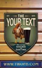 Load image into Gallery viewer, Hawk Inn | Personalised Bar Sign | Vintage Pub Signs