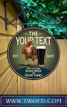 Load image into Gallery viewer, Hawk Inn | Personalised Bar Sign | Vintage Pub Signs