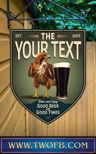 Load image into Gallery viewer, Hawk Inn | Personalised Bar Sign | Vintage Pub Signs