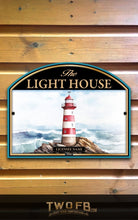 Load image into Gallery viewer, Light House, Custom bar sign, hanging pub sign, Bar sign, pub sign, Personalised bar sign, Funny bar sign, home bar signs uk, bar signs uk, bar signs.co.uk, custom pub sign uk, pub sign design, outdoor bar signs