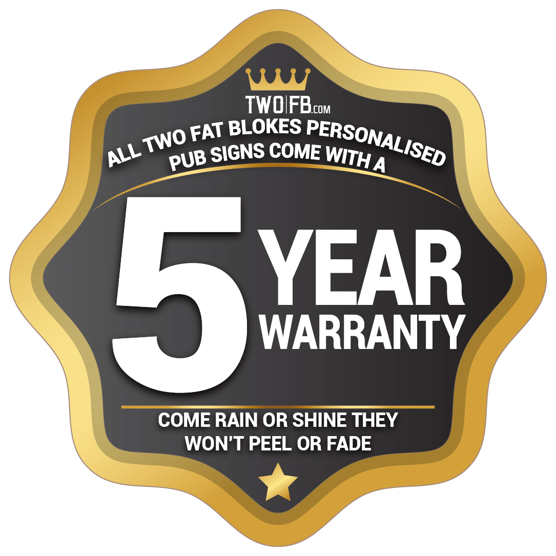 Mollies Irish Pub Sign | Personalised Pub Sign | Hanging Pub Signs Custom Signs from Two Fat Blokes Ltd signs for bars
