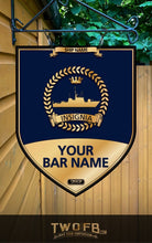 Load image into Gallery viewer, Custom bar sign, hanging pub sign, Bar sign, pub sign, Personalised bar sign, Funny bar sign, home bar signs uk, bar signs uk, bar signs.co.uk, custom pub sign uk, pub sign design, outdoor bar signs