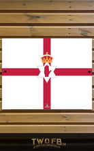 Load image into Gallery viewer, Northern Ireland metal Flag Sign | Personalised Bar Sign | Made in Britain