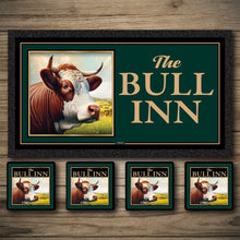 Load image into Gallery viewer, Personalised Bar Mats | Drip Mats | Custom Bar Runners | Bull Inn