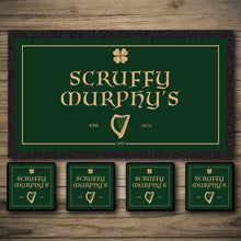 Load image into Gallery viewer, Irish Bar runners, Irish beer mats, Pub Sign/Pub/Home bar sign/Pub sign for outside/Custom pub sign/Home Bar/Pub Décor/Personalised Metal/Custom Bar signs/Barsigns UK/ Man Cave/ Bar/ Bar Runner/ Beer Mats/ Hanging pub sign/ Custom sign/ Garden Signs/Pub signs