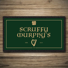 Load image into Gallery viewer, Irish Bar runners, Irish beer mats, Pub Sign/Pub/Home bar sign/Pub sign for outside/Custom pub sign/Home Bar/Pub Décor/Personalised Metal/Custom Bar signs/Barsigns UK/ Man Cave/ Bar/ Bar Runner/ Beer Mats/ Hanging pub sign/ Custom sign/ Garden Signs/Pub signs