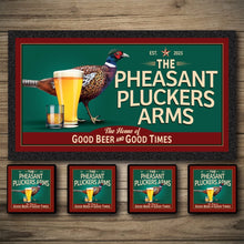 Load image into Gallery viewer, Personalised Bar Mats | Drip Mats | Custom Bar Runners | Pheasant Pluckers Arms