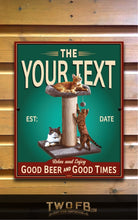 Load image into Gallery viewer, Gin Bar Sign/Pub Sign/Bar Sign/Home bar sign/Pub sign for outside/Custom pub sign/Home Bar/Pub Décor/Military Bar Signs/Custom Bar signs/Barsigns UK/ Man Cave/ Mess Sign/ Bar Runner/ Beer Mats/ Hanging pub sign/ Custom sign/ Garden Signs/Pub signs