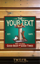 Load image into Gallery viewer, Gin Bar Sign/Pub Sign/Bar Sign/Home bar sign/Pub sign for outside/Custom pub sign/Home Bar/Pub Décor/Military Bar Signs/Custom Bar signs/Barsigns UK/ Man Cave/ Mess Sign/ Bar Runner/ Beer Mats/ Hanging pub sign/ Custom sign/ Garden Signs/Pub signs