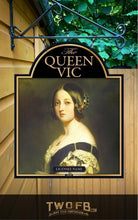 Load image into Gallery viewer, Queen Vic Pub Sign/Pub/Home bar sign/Pub sign for outside/Custom pub sign/Home Bar/Pub DƩcor