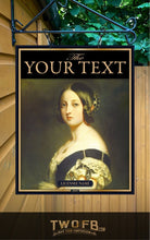 Load image into Gallery viewer, Queen Vic Pub Sign/Pub/Home bar sign/Pub sign for outside/Custom pub sign/Home Bar/Pub DƩcor