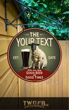 Load image into Gallery viewer, Sheep Bar Sign | Vintage Bar Sign | Pub Signs | funny bar sign | Hanging Signs | Bar Sign