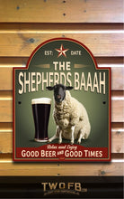Load image into Gallery viewer, Sheep Bar Sign | Vintage Bar Sign | Pub Signs | funny bar sign | Hanging Signs | Bar Sign