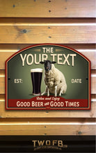 Load image into Gallery viewer, Sheep Bar Sign | Vintage Bar Sign | Pub Signs | funny bar sign | Hanging Signs | Bar Sign