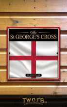 Load image into Gallery viewer, St George's Flag | Personalised Bar Sign | British Pub Sign