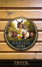 Load image into Gallery viewer, Donkey Bar Sign/Pub Sign/Bar Sign/Home bar sign/Pub sign for outside/Custom pub sign/Home Bar/Pub Décor/Military Bar Signs/Custom Bar signs/Barsigns UK/ Man Cave/ Mess Sign/ Bar Runner/ Beer Mats/ Hanging pub sign/ Custom sign/ Garden Signs/Pub signs