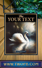 Load image into Gallery viewer, The Swan Inn, Custom bar sign, hanging pub sign, Bar sign, pub sign, Personalised bar sign, Funny bar sign, home bar signs uk, bar signs uk, bar signs.co.uk, custom pub sign uk, pub sign design, outdoor bar signs