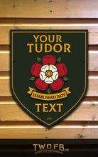 Load image into Gallery viewer, Yorkshire Rose, Custom bar sign, hanging pub sign, Bar sign, pub sign, Personalised bar sign, Funny bar sign, home bar signs uk, bar signs uk, bar signs.co.uk, custom pub sign uk, pub sign design, outdoor bar signs