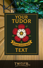 Load image into Gallery viewer, Yorkshire Rose, Custom bar sign, hanging pub sign, Bar sign, pub sign, Personalised bar sign, Funny bar sign, home bar signs uk, bar signs uk, bar signs.co.uk, custom pub sign uk, pub sign design, outdoor bar signs