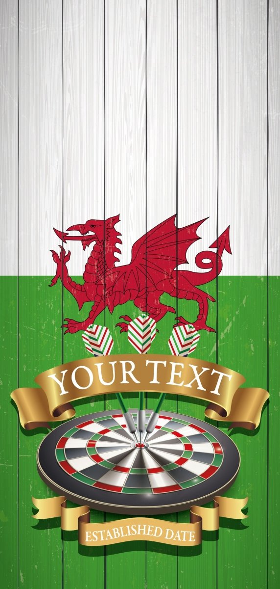 Welsh Pub Chalkboards, Darts Wall Graphics, for man caves and garden bars, Bar Signs, Pub Signs, Personalised bar Sign, Pub Sheds