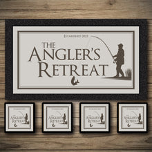 Load image into Gallery viewer, Personalised Bar Mats | Drip Mats | Custom Bar Runners | Anglers Retreat