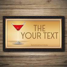 Load image into Gallery viewer, Personalised Bar Mats | Drip Mats | Custom Bar Runners | Gold Bar