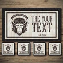 Load image into Gallery viewer, Personalised Bar Mats | Drip Mats | Custom Bar Runners | Monkey Bar