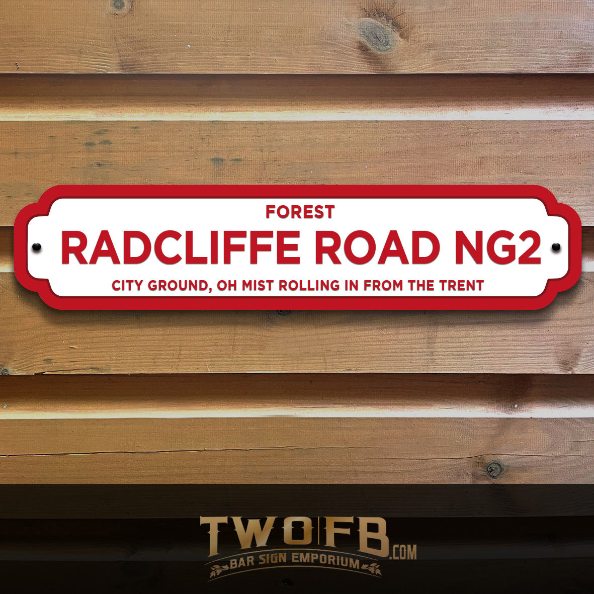 Nottingham Forest | City Ground Road Sign | Vintage Road Sign