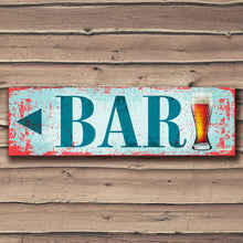 Load image into Gallery viewer, Arrow Bar Sign Rust Style Custom Signs from Twofb.com signs for bars