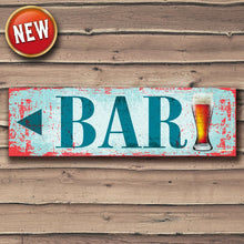 Load image into Gallery viewer, Arrow Bar Sign Rust Style Custom Signs from Twofb.com signs for bars
