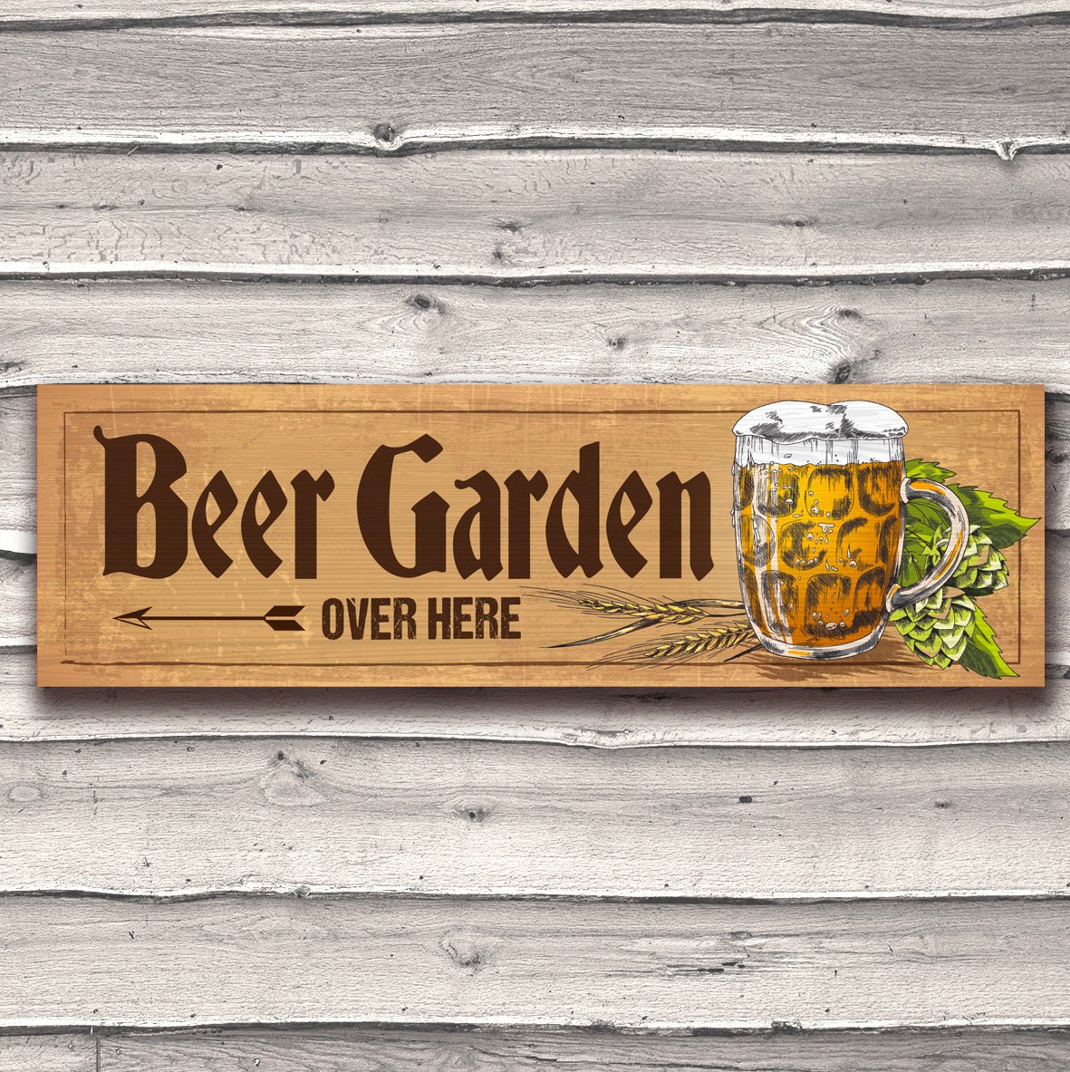 Arrow Beer Garden Bar Sign Custom Signs from Twofb.com signs for bars