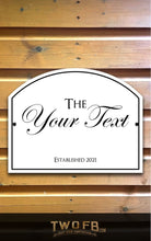 Load image into Gallery viewer, Bar Minimal Personalised Bar Sign Custom Signs from Twofb.com Garden bar signs