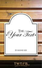 Load image into Gallery viewer, Bar Minimal Personalised Bar Sign Custom Signs from Twofb.com Bar signs UK