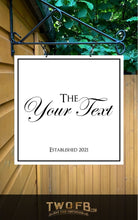 Load image into Gallery viewer, Bar Minimal Personalised Bar Sign Custom Signs from Twofb.com Hanging Pub signs