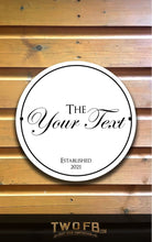 Load image into Gallery viewer, Bar Minimal Personalised Bar Sign Custom Signs from Twofb.com Custom pub signs