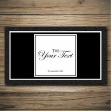 Load image into Gallery viewer, Personalised Bar Mats | Drip Mats | Custom Bar Runners | Bar Minimal