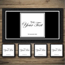 Load image into Gallery viewer, Personalised Bar Mats | Drip Mats | Custom Bar Runners | Bar Minimal