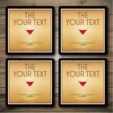Load image into Gallery viewer, Personalised Bar Mats | Drip Mats | Custom Bar Runners | Gold Bar